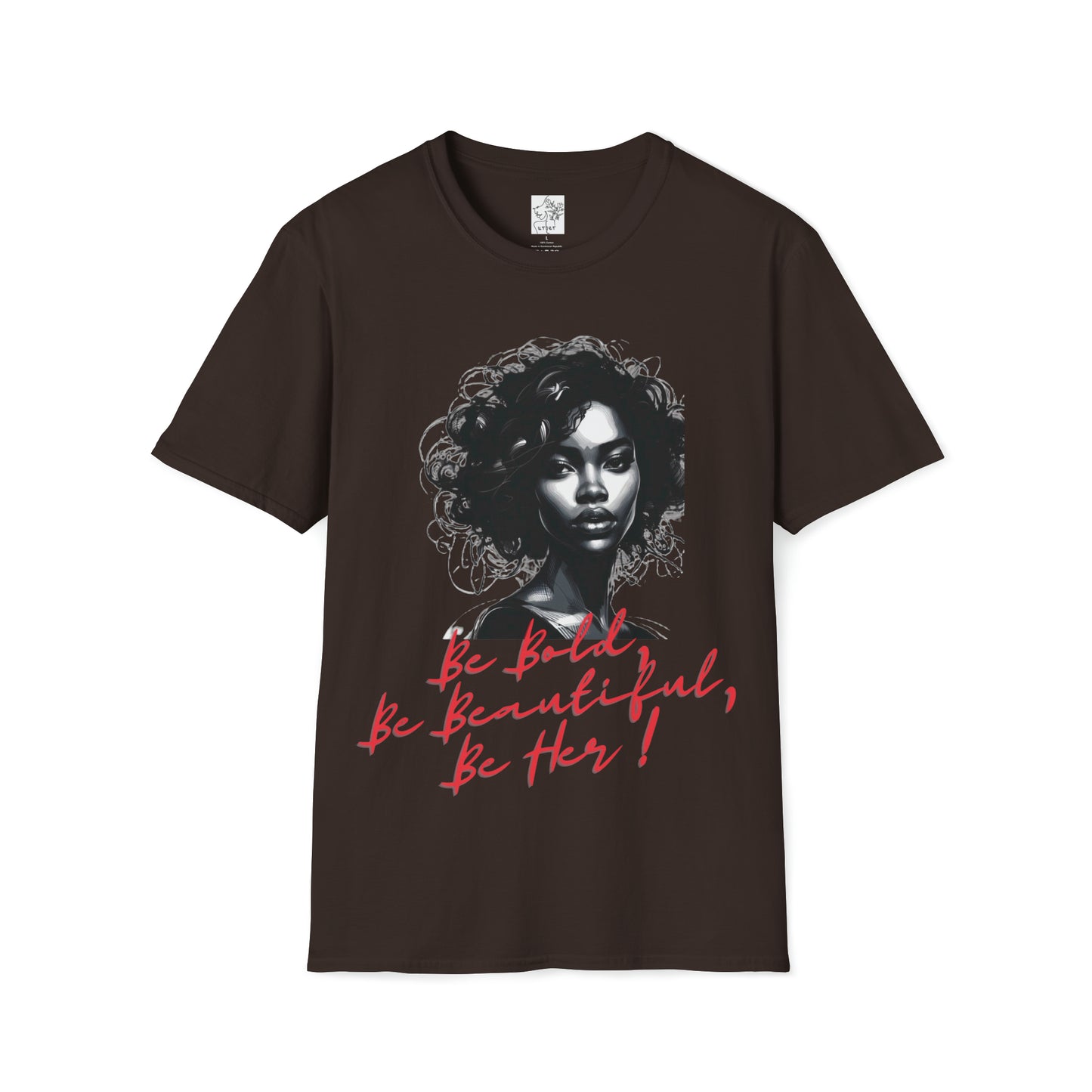 Bold Beautiful Her Red - Dark Chocolate / S - T-Shirt