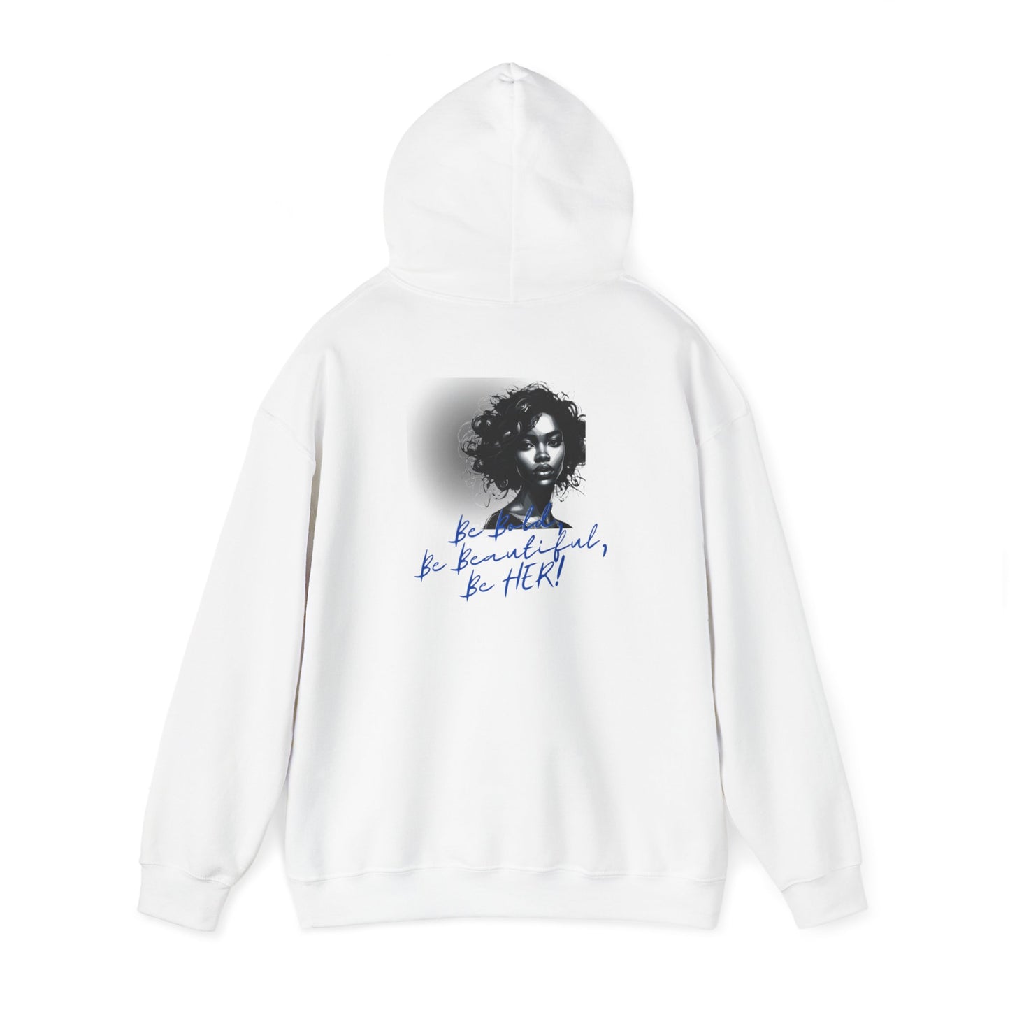 Bold Beautiful Her Hoodie blue - White / S - Hoodie