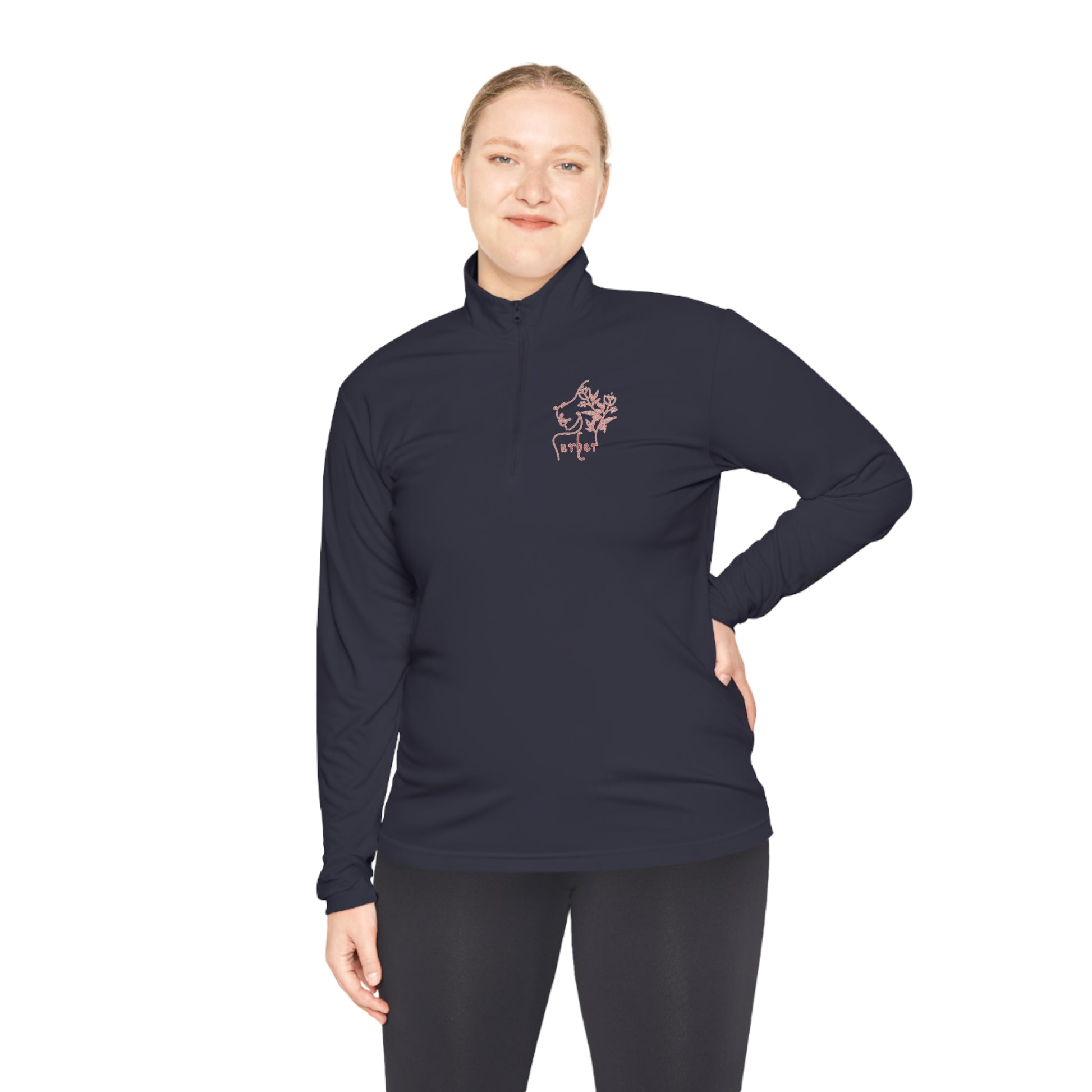 Bet on me White Unisex Quarter-Zip Pullover - Long-sleeve