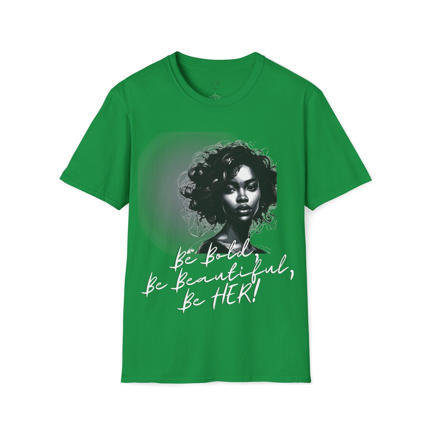 Bold Beautiful Her Blk/White - Irish Green / S - T-Shirt