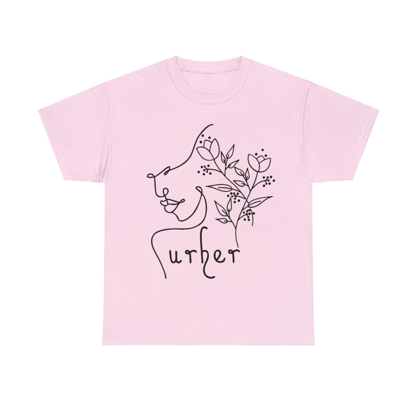 URHER Unisex Heavy Cotton Tee - Light Pink / S - T-Shirt