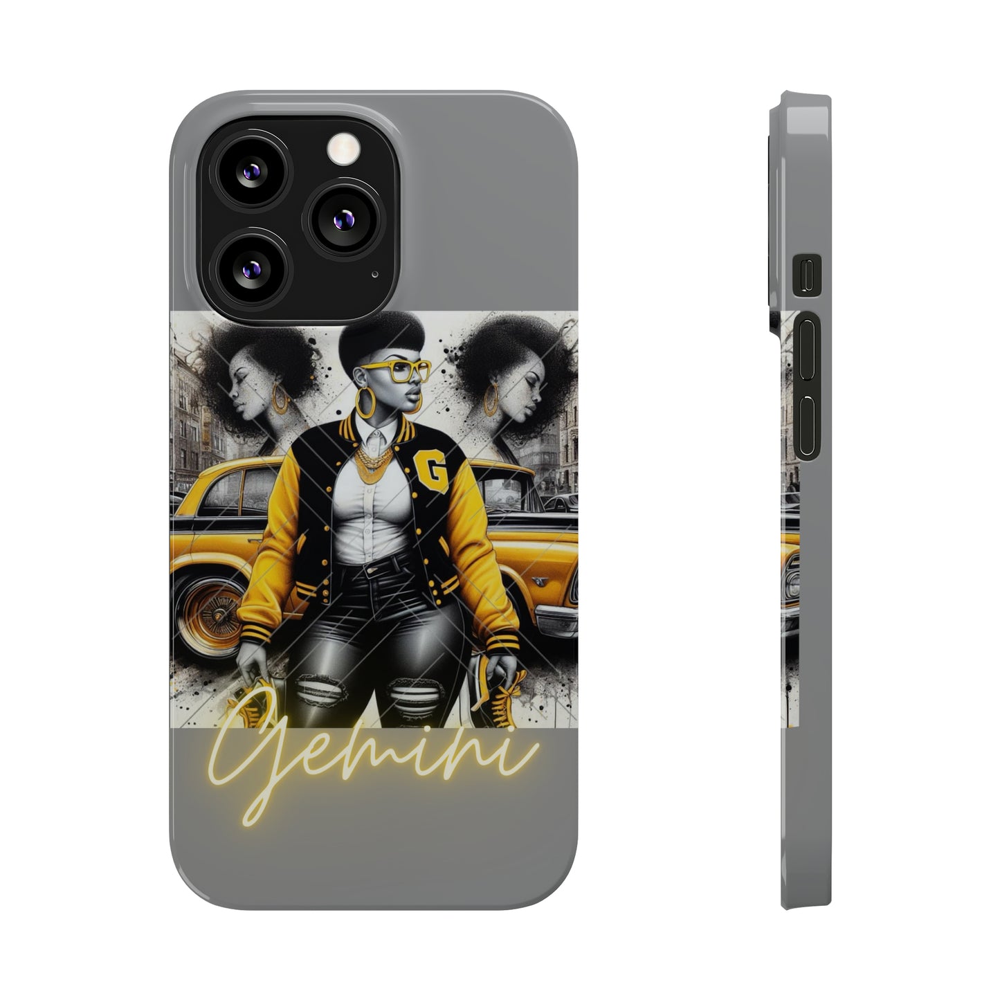 Gemini Grey Phone Cases - iPhone 13 Pro - Phone Case