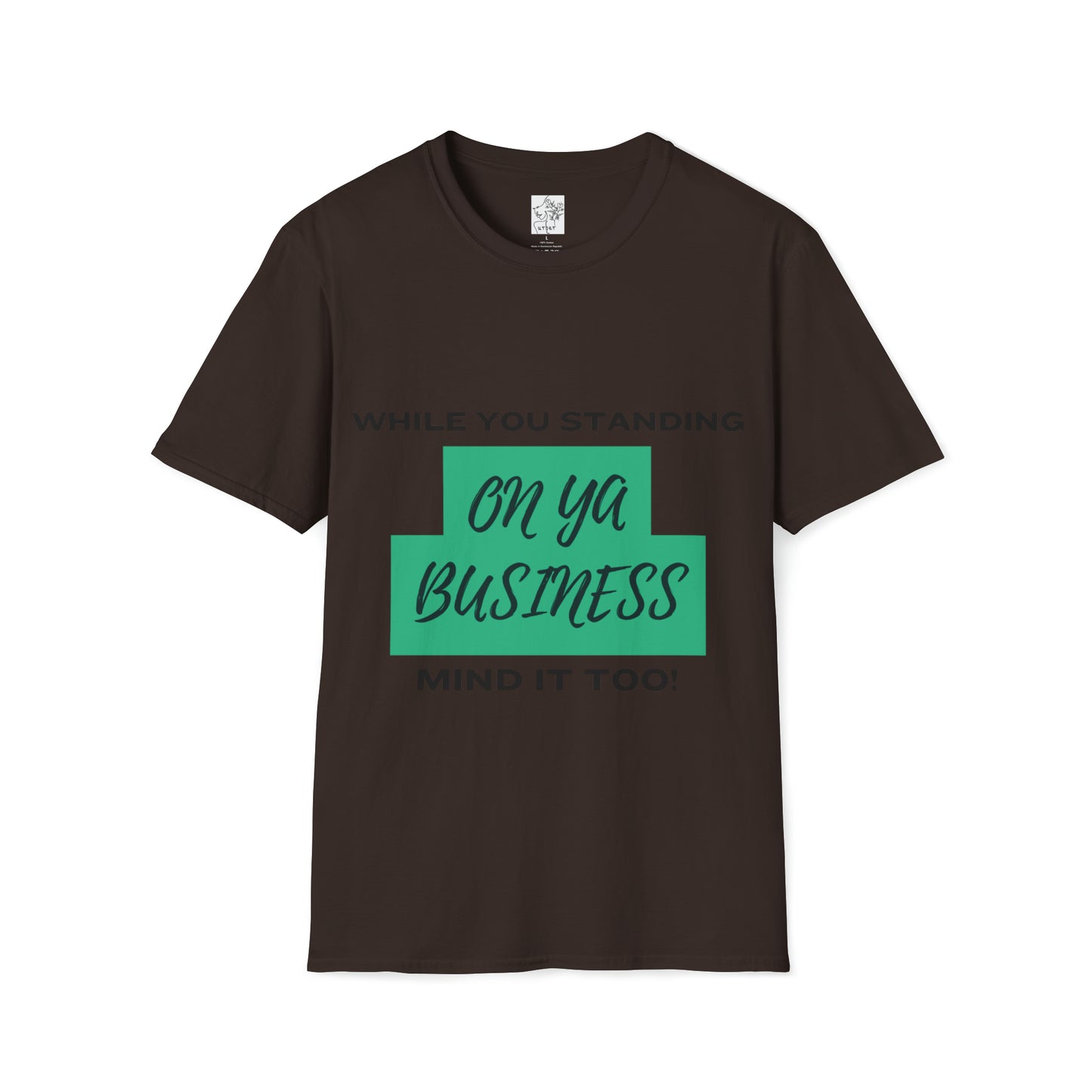 Mind a business Tee green - Dark Chocolate / S - T-Shirt