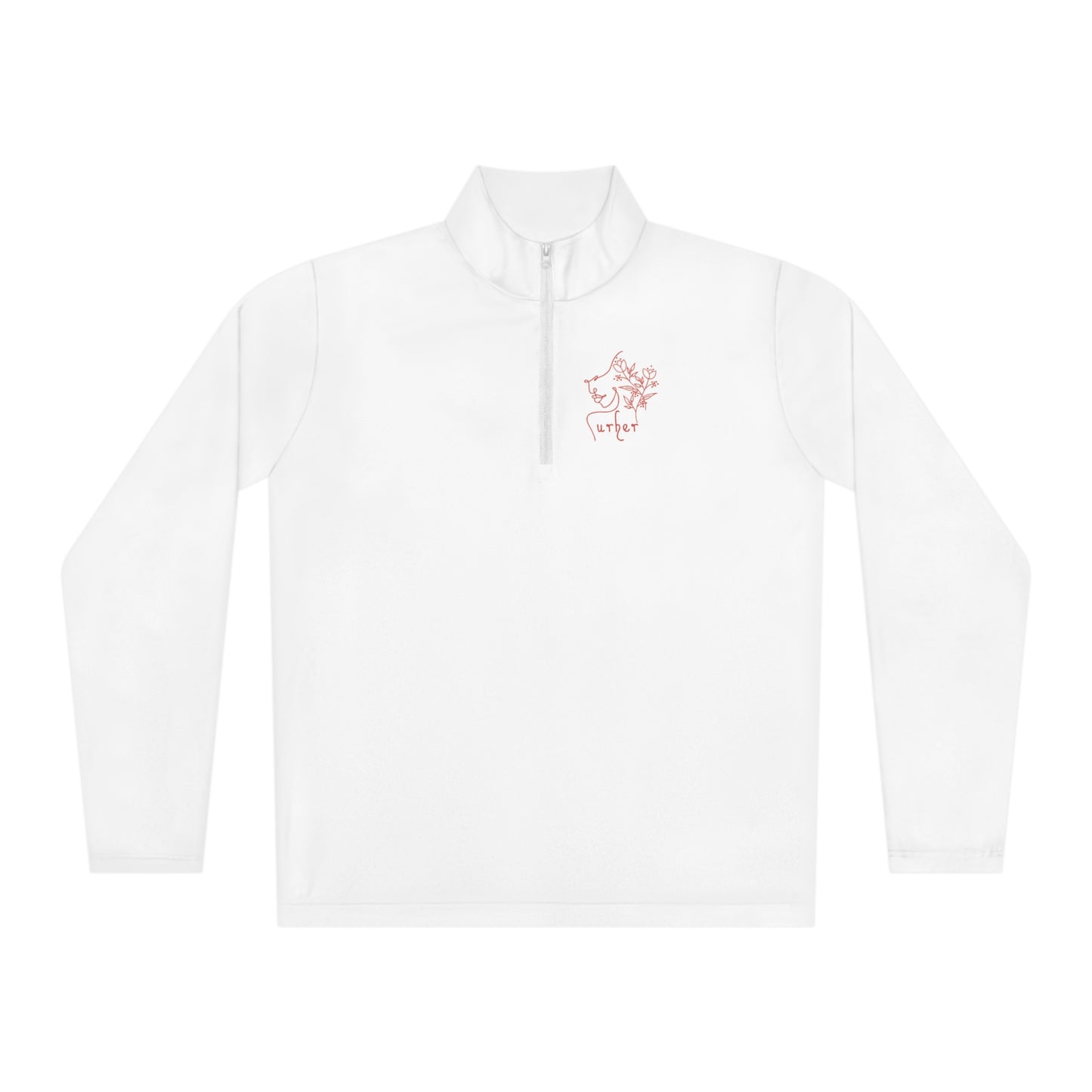 Bet on me White Unisex Quarter-Zip Pullover - White / XS - Long-sleeve