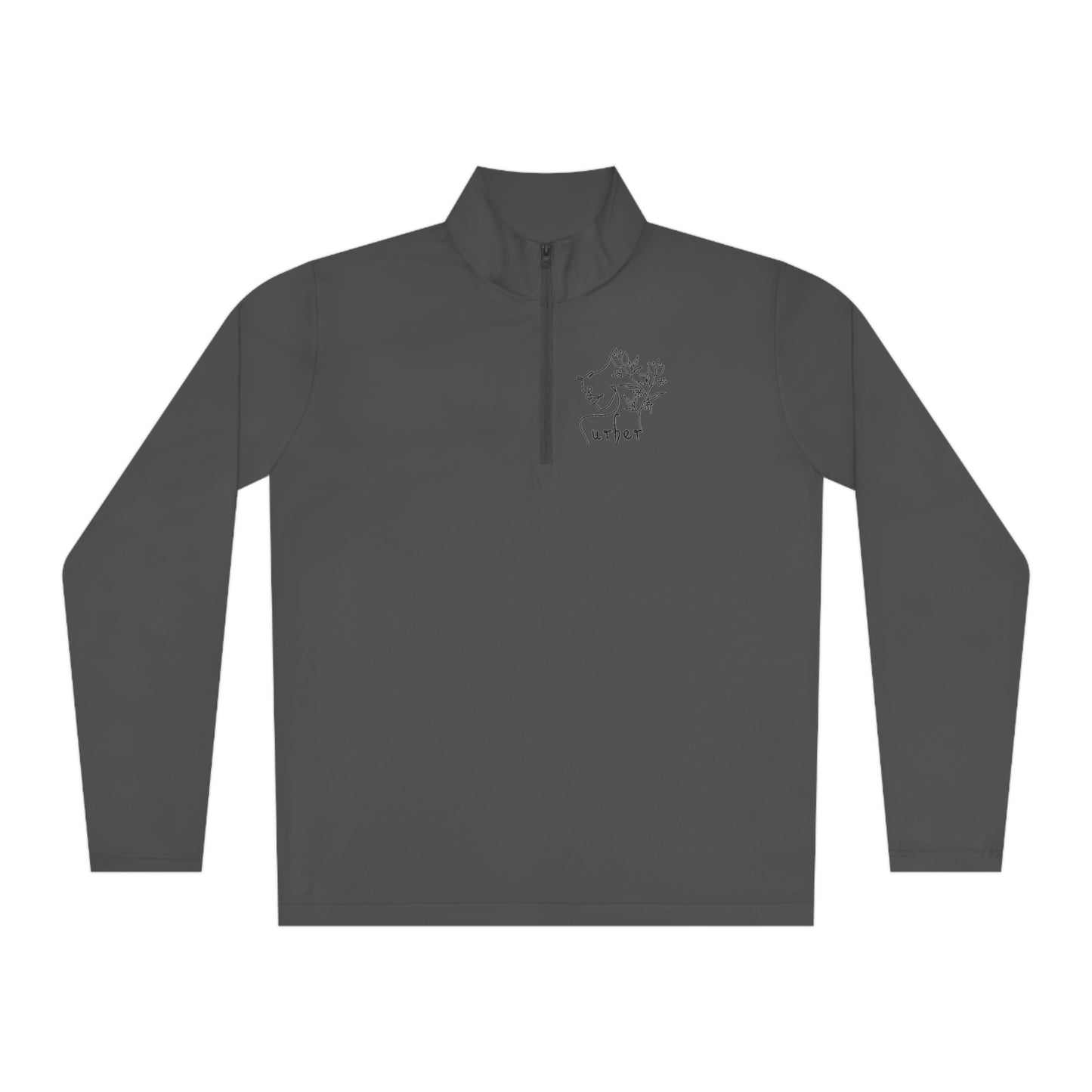 Bet on me Unisex Quarter-Zip Pullover - Iron Grey / XS - Long-sleeve