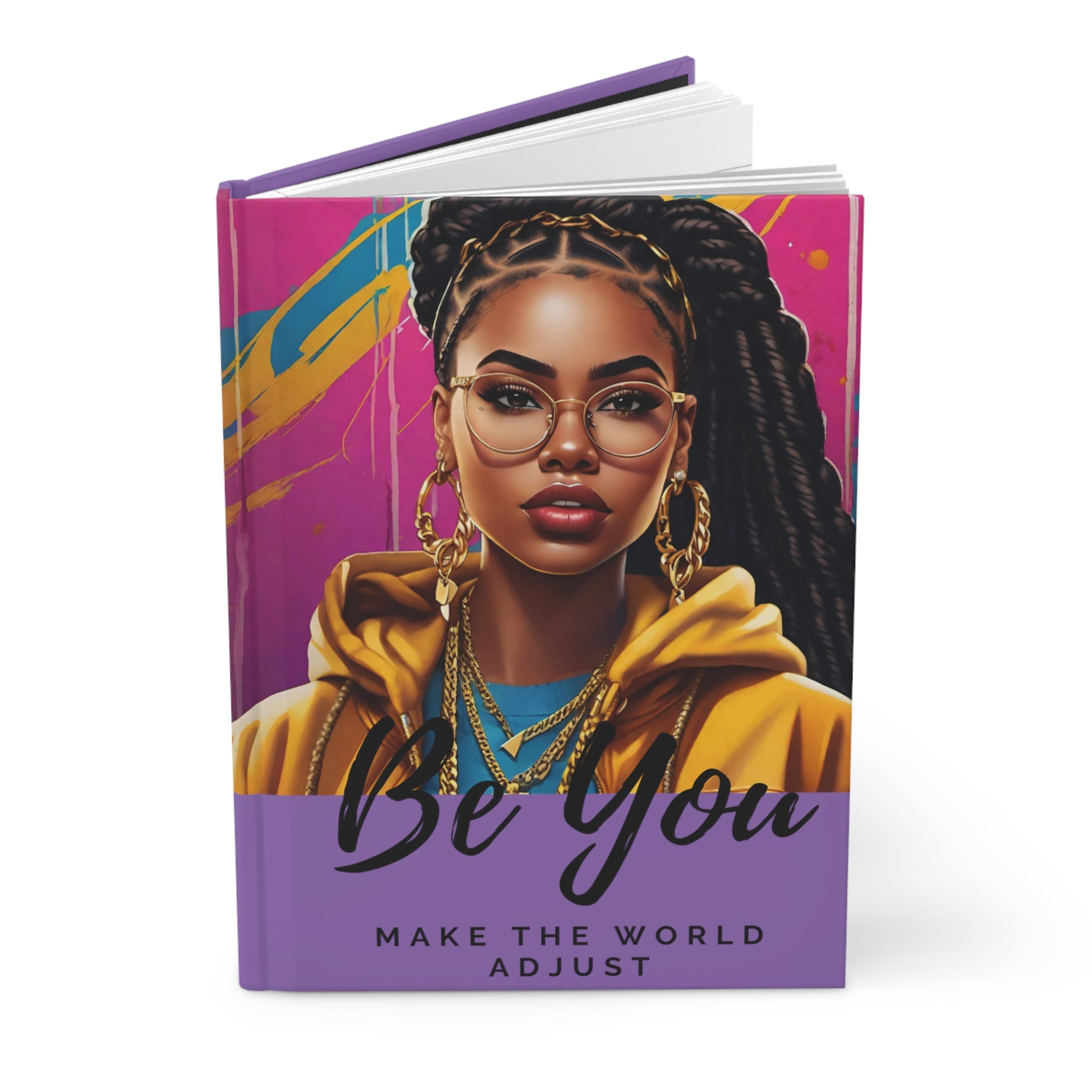 Bold Beautiful Locs Purple Hardcover Journal - Journal - Paper products