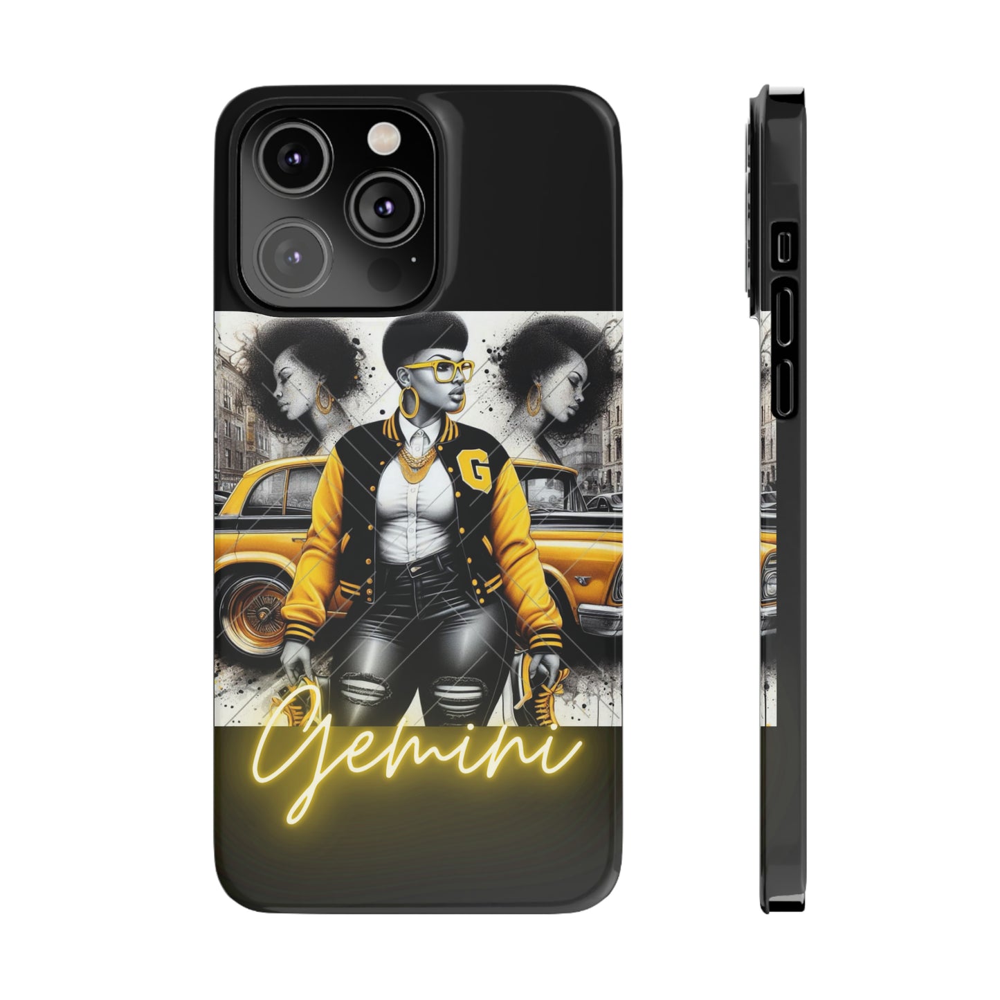 Gemini blk Phone Cases - iPhone 14 Pro Max - Phone Case