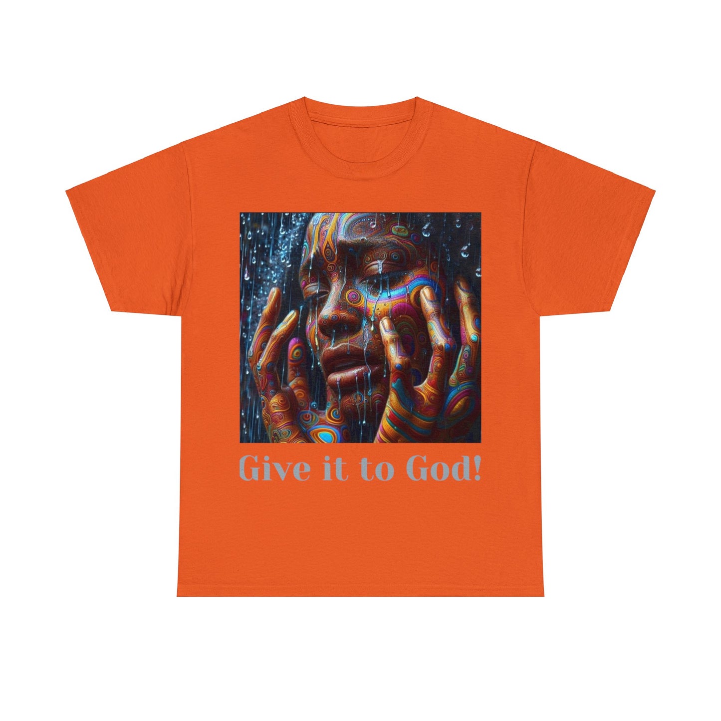 Give it God Unisex Heavy Cotton Tee - Orange / S - T-Shirt