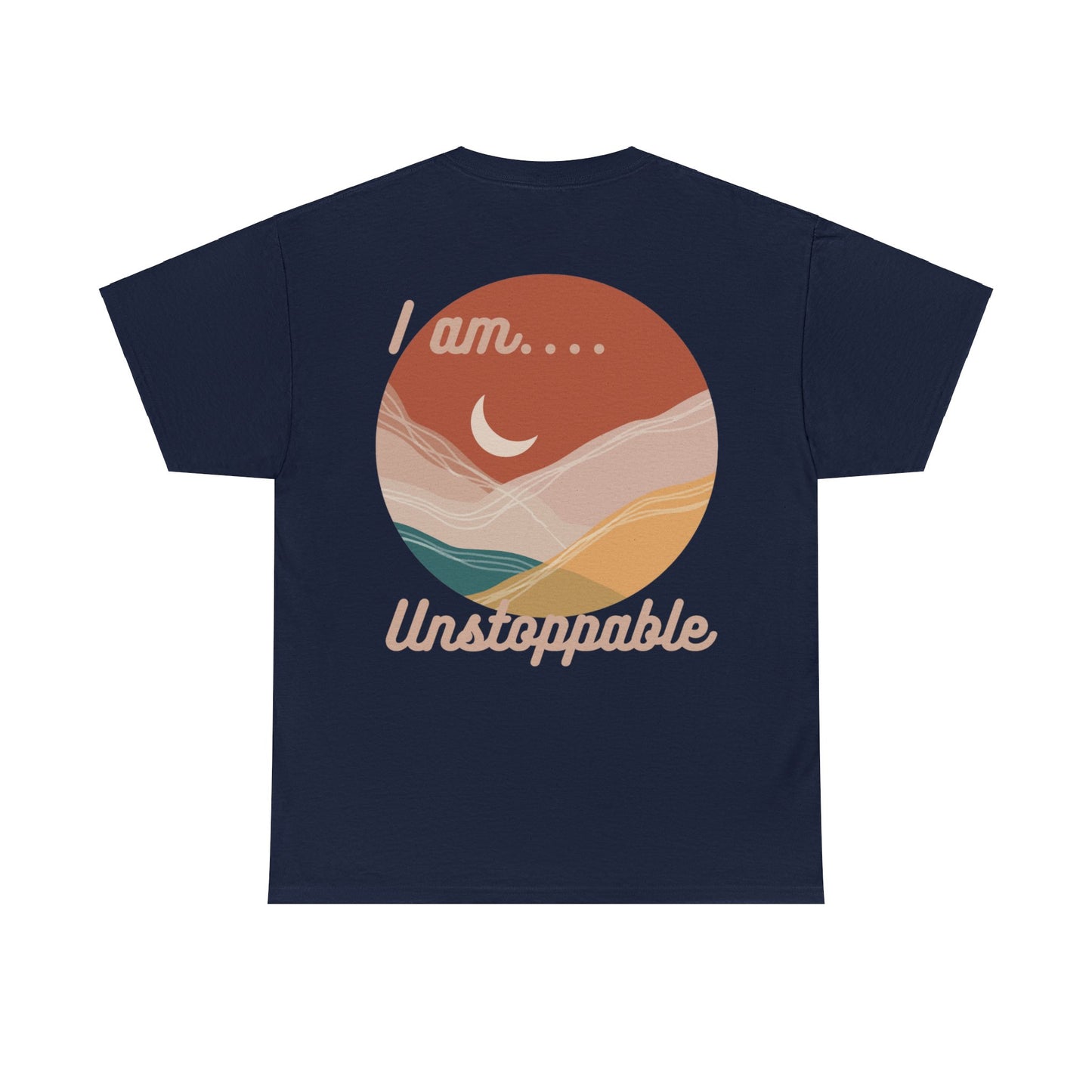 Unstoppable Unisex Heavy Cotton Tee - Navy / S - T-Shirt