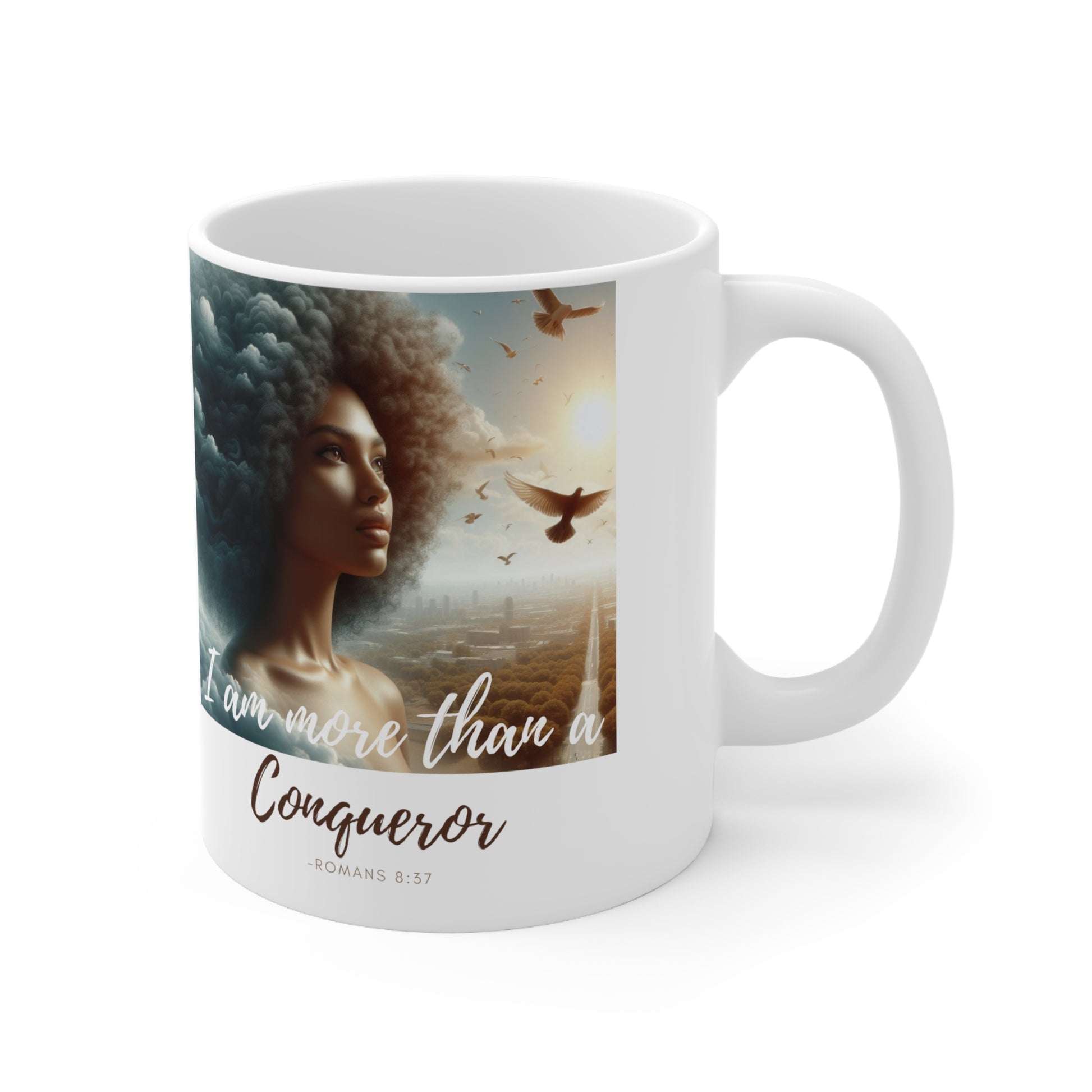 Romans 8:37 Ceramic Mug 11oz - 11oz - Mug