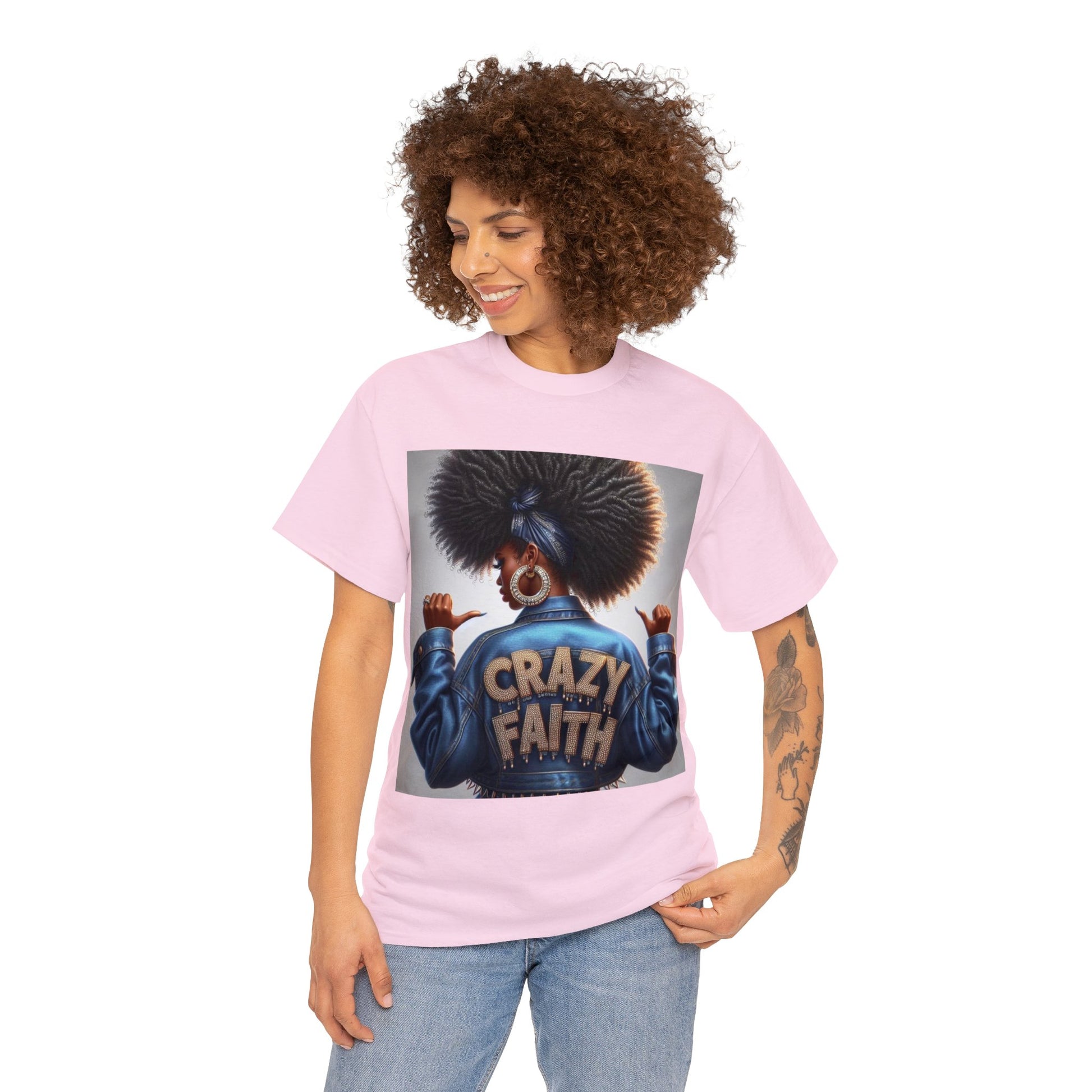 Crazy Faith Unisex Heavy Cotton Tee - T-Shirt