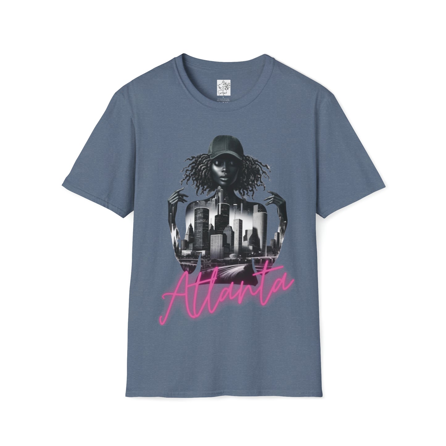 Atlanta Tee Pink - Heather Indigo / S - T-Shirt