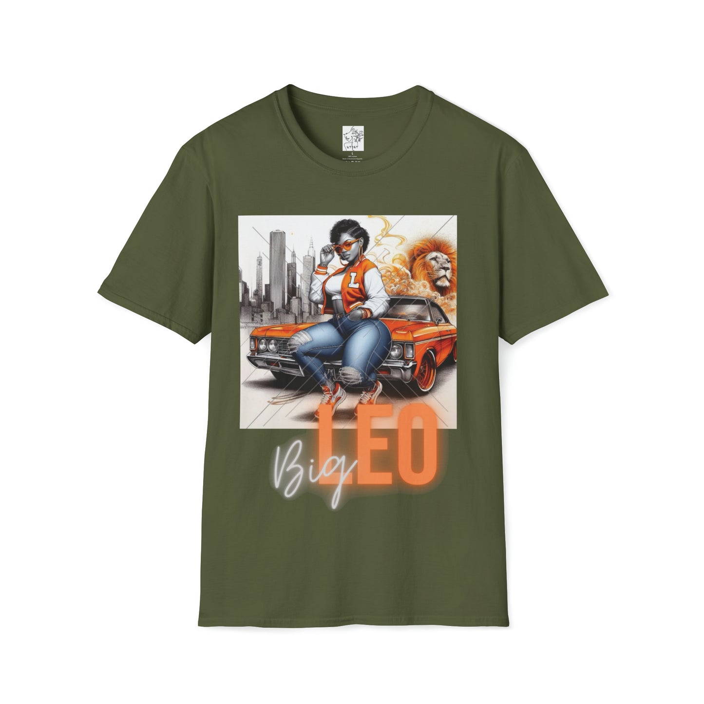 Leo Unisex Tee - Military Green / S - T-Shirt