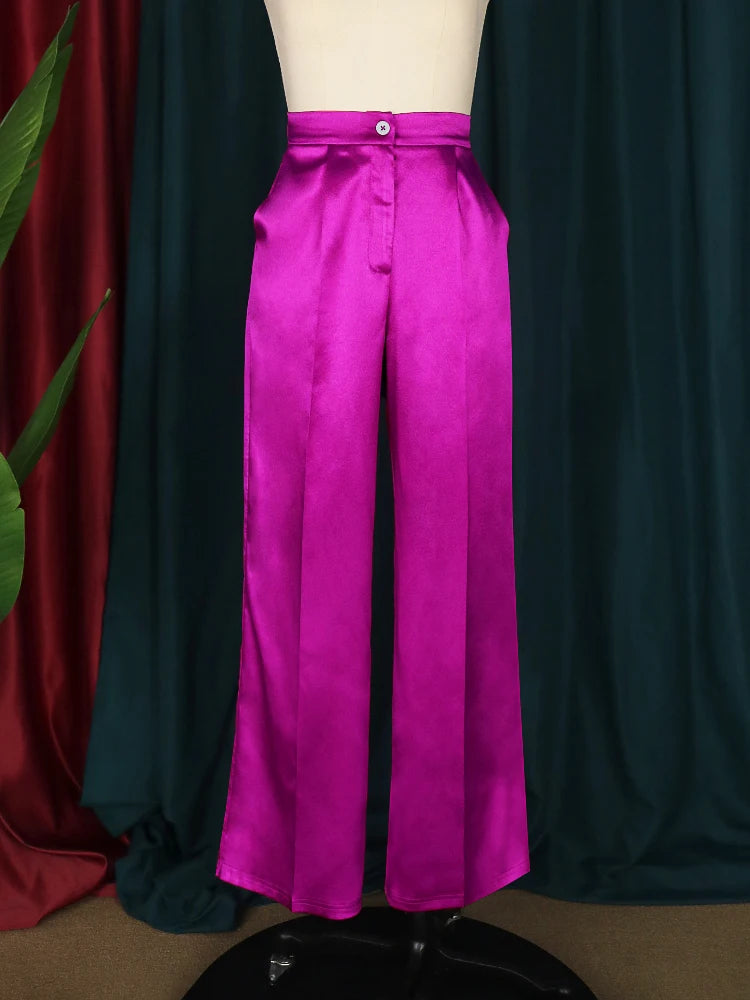 Sade Satin Wide Leg Pants