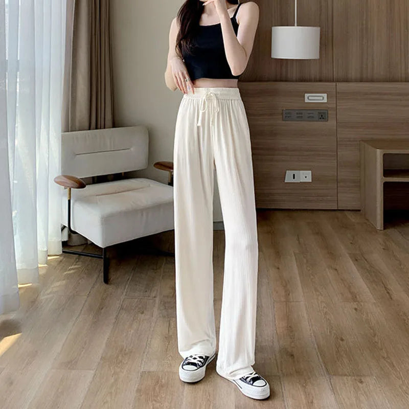 Summer Cool Ice Silk Pants