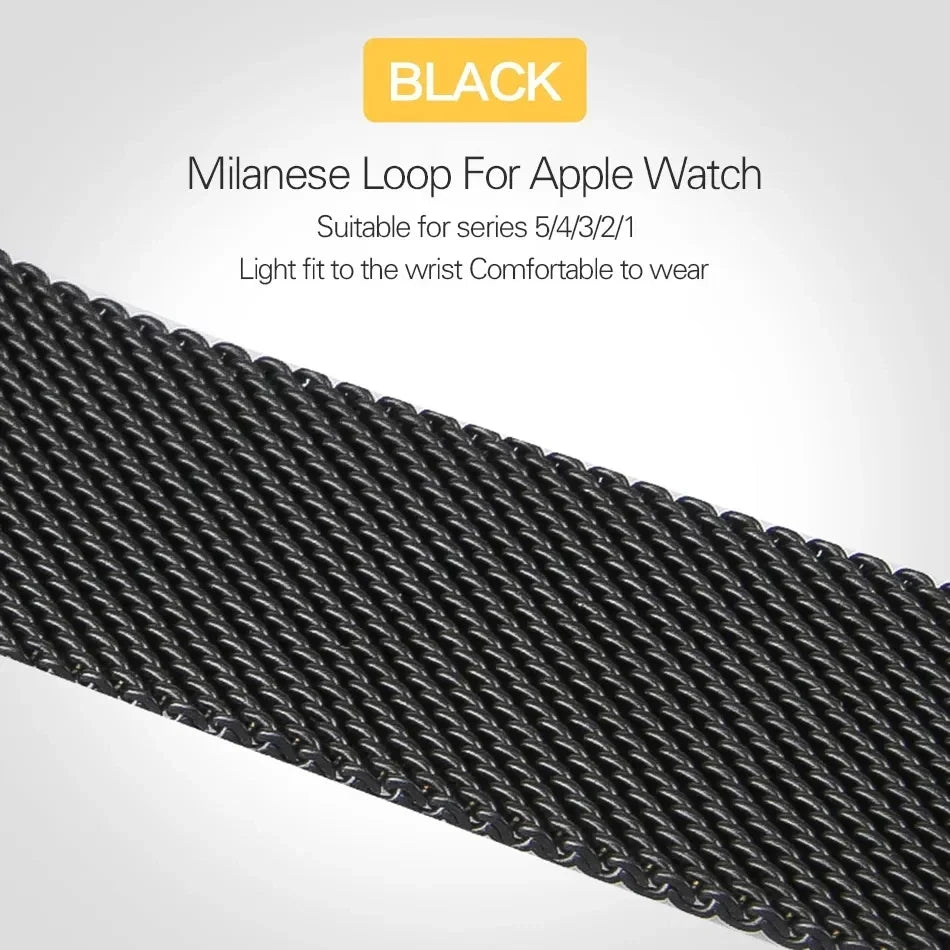 Milan Steel Loop Apple Watch Band - Accessories