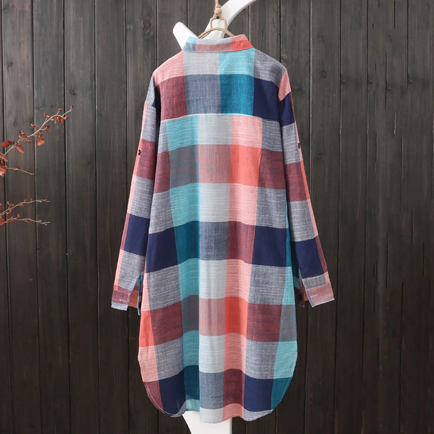 Comfy Plaid Blouse - Page Pattern