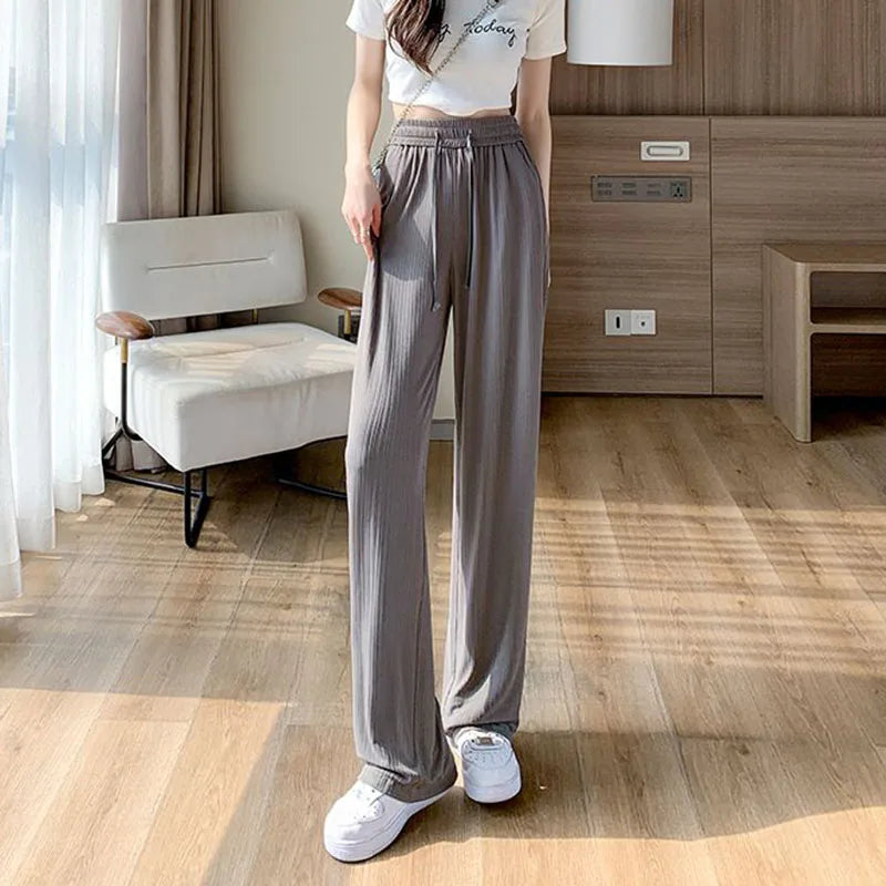 Summer Cool Ice Silk Pants