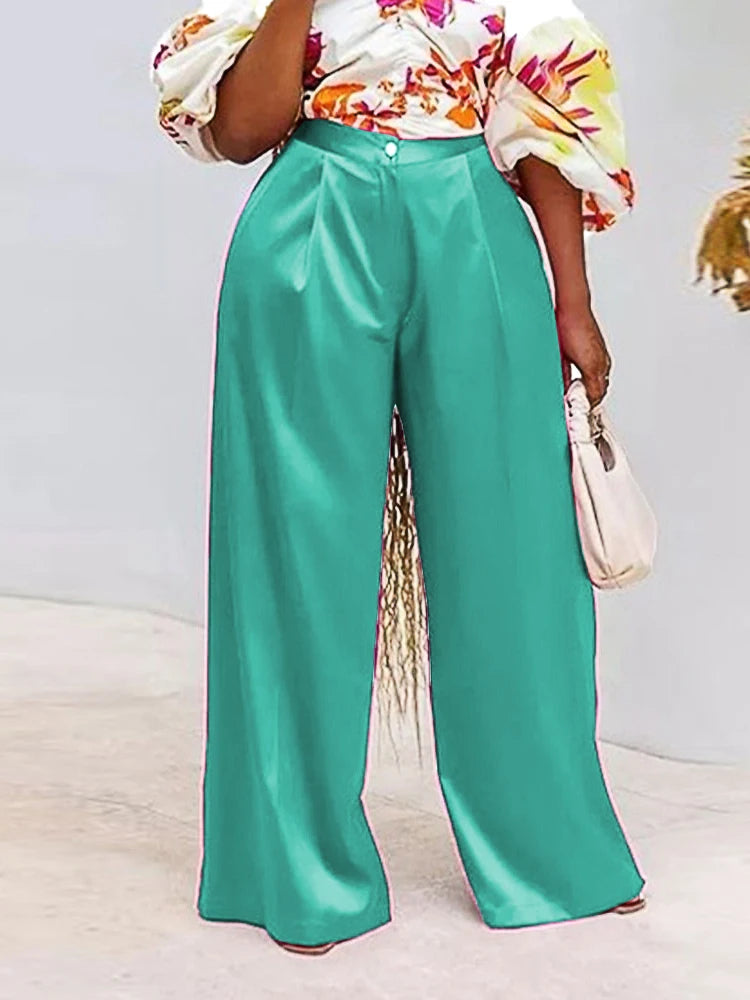 Sade Satin Wide Leg Pants