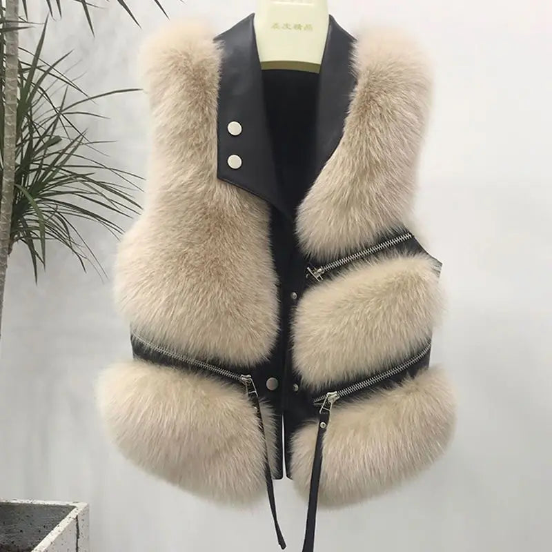 Versatile Women's Fur Vest