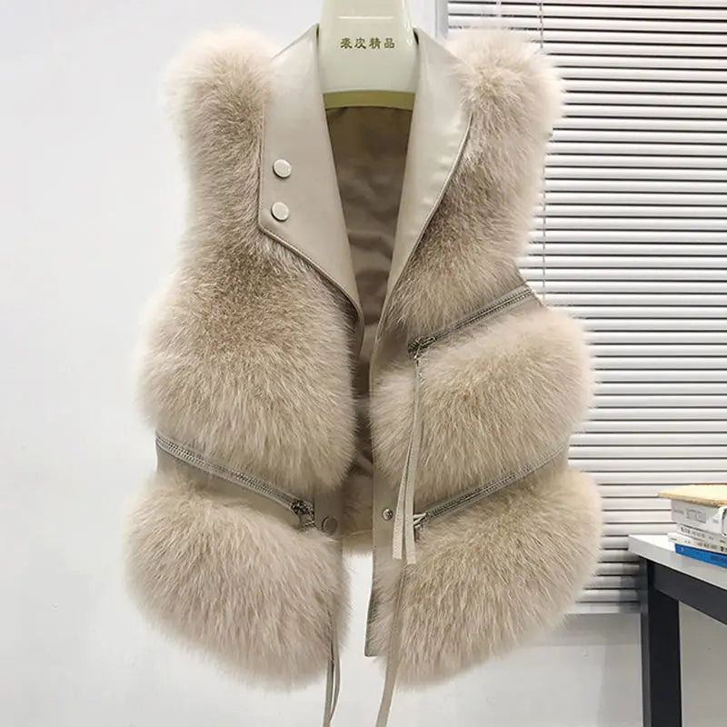 Versatile Women's Fur Vest