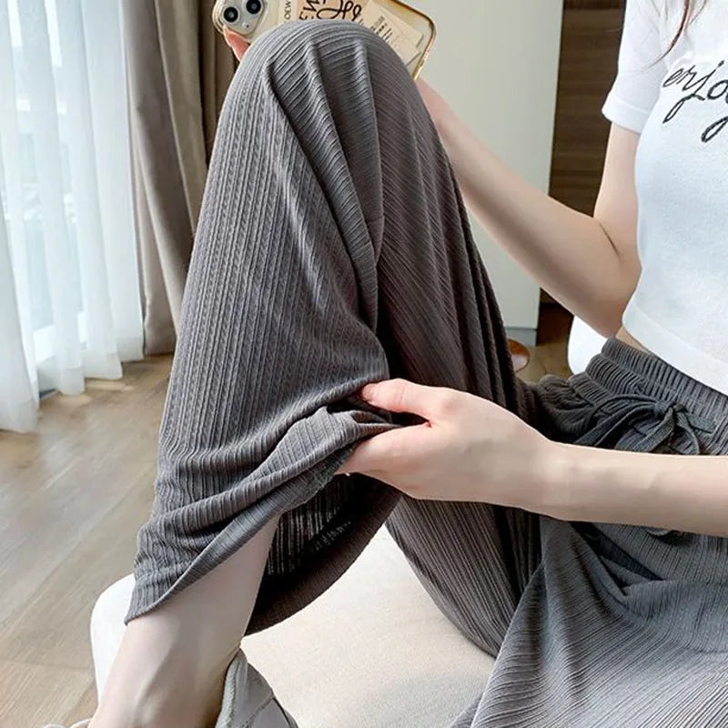 Summer Cool Ice Silk Pants