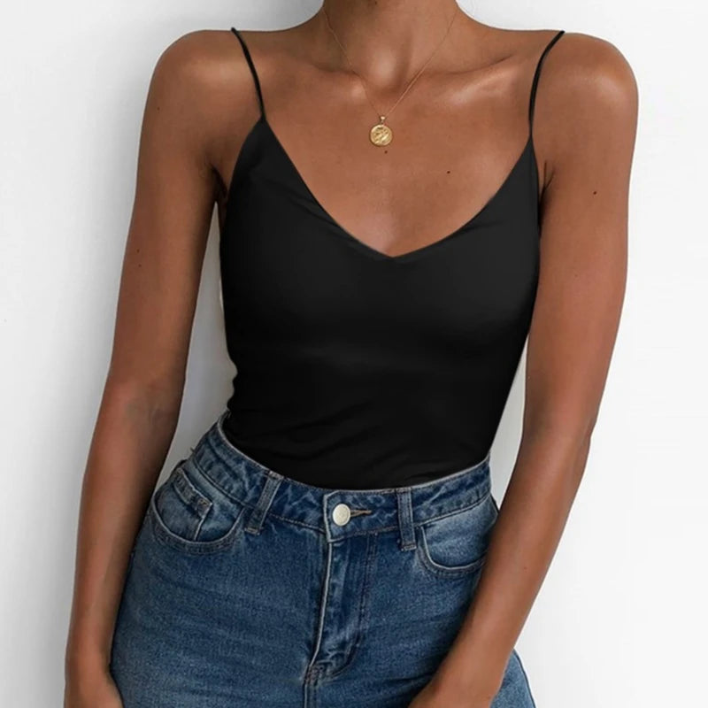 Sexy Thin Strap Camisole Tank Top