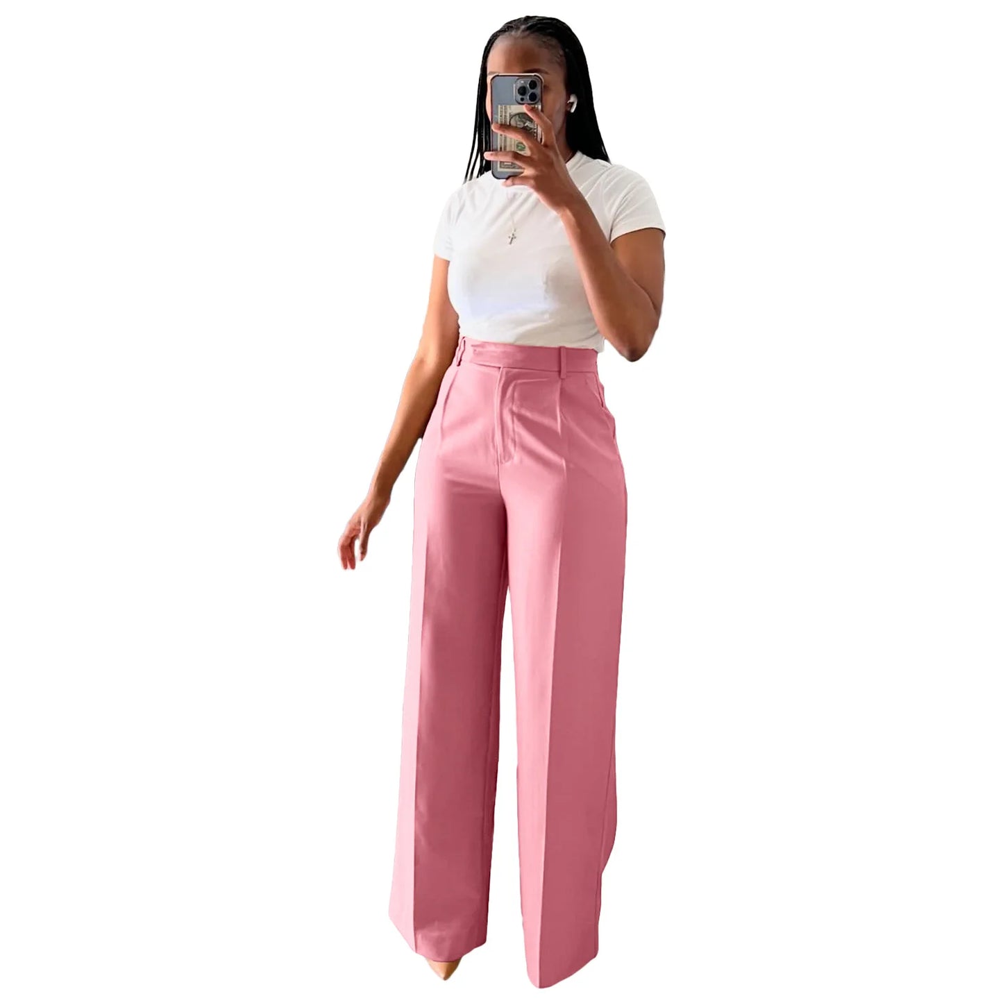 Ella High Waist Wide Leg Pants