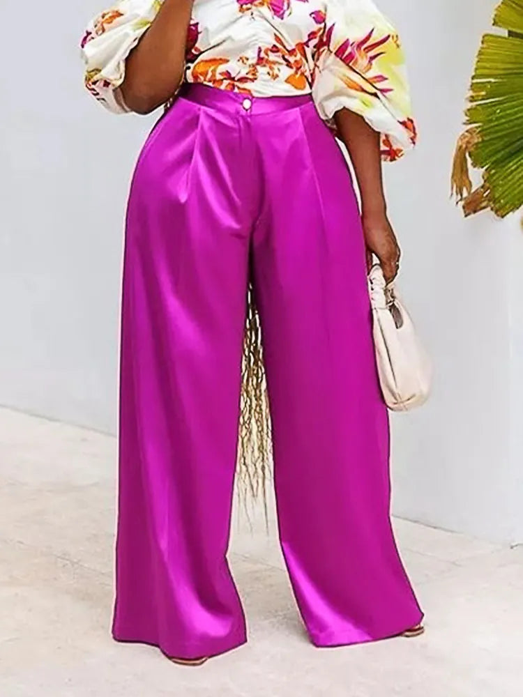 Sade Satin Wide Leg Pants