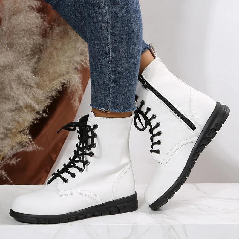 Lucyever Low Heels Ankle Boots