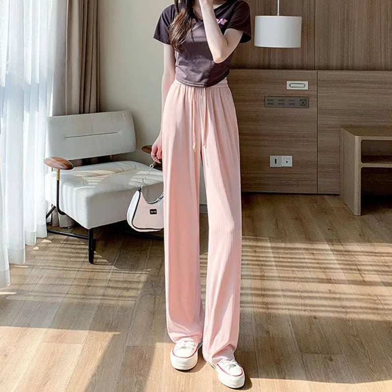 Summer Cool Ice Silk Pants