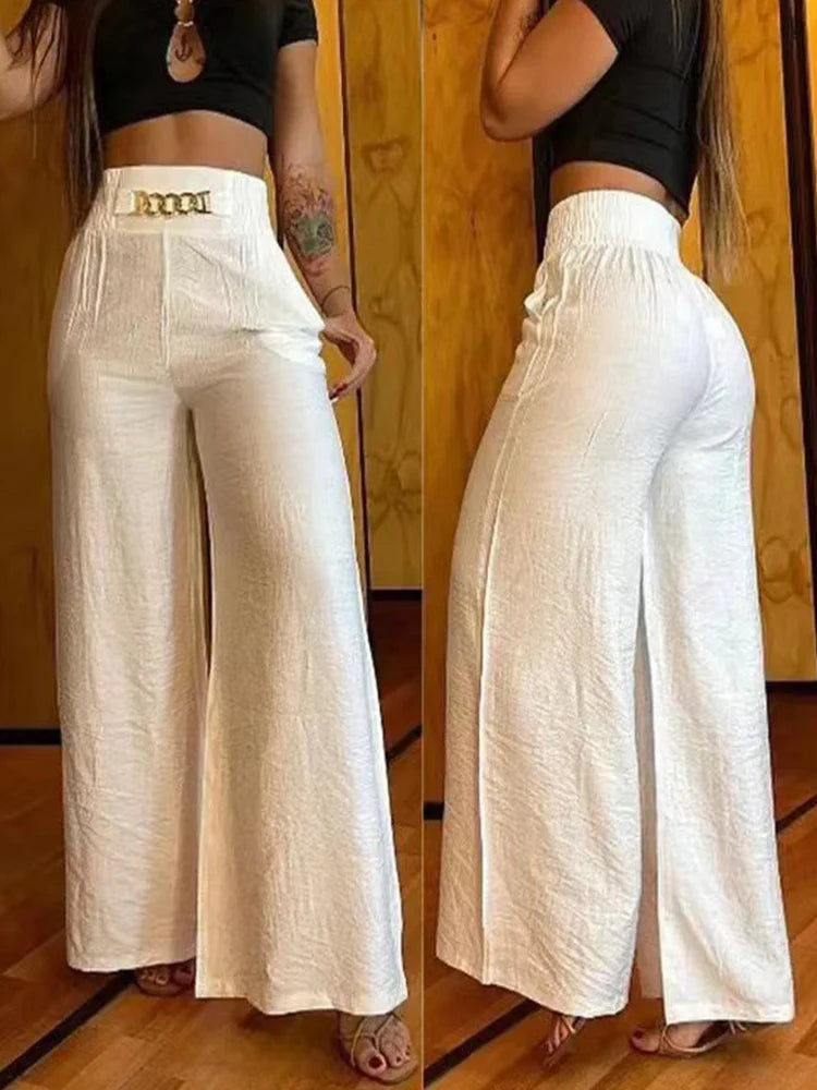 Hanna High Waist Wide Leg Pants