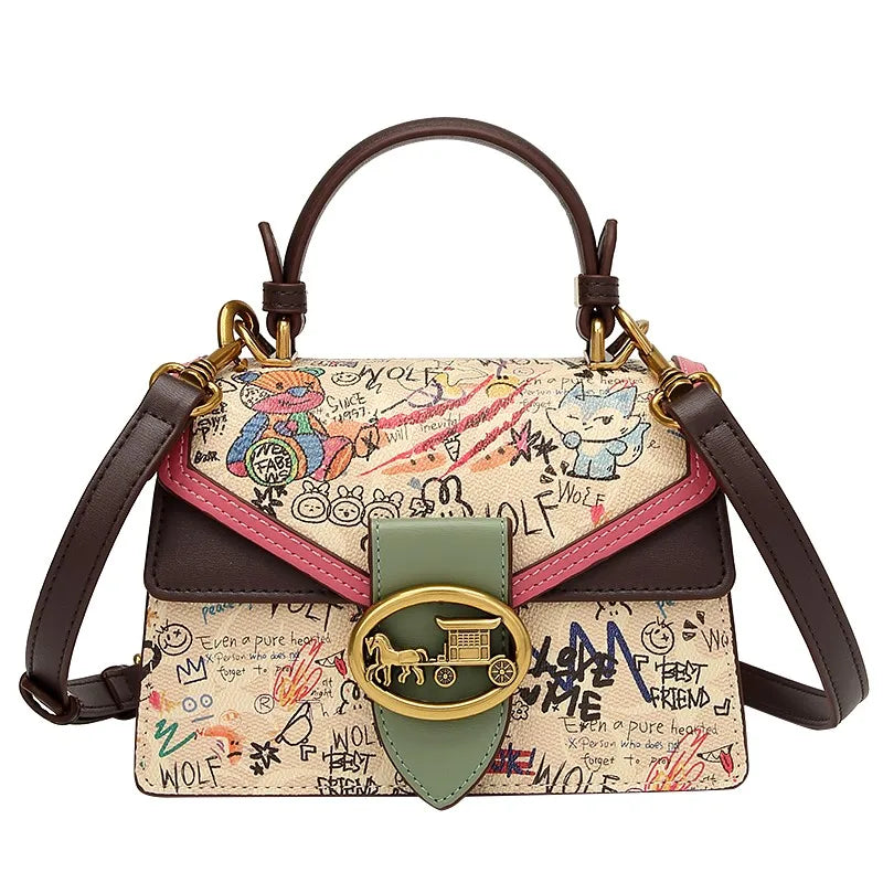 Unique Doodle Art Handbag