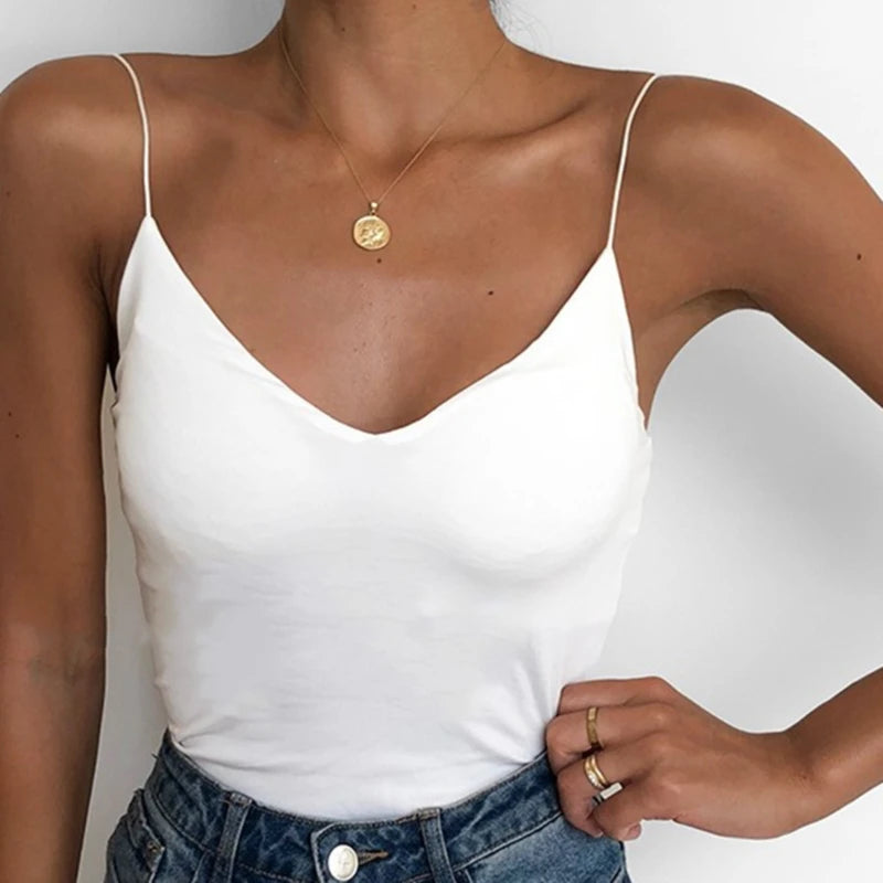 Sexy Thin Strap Camisole Tank Top