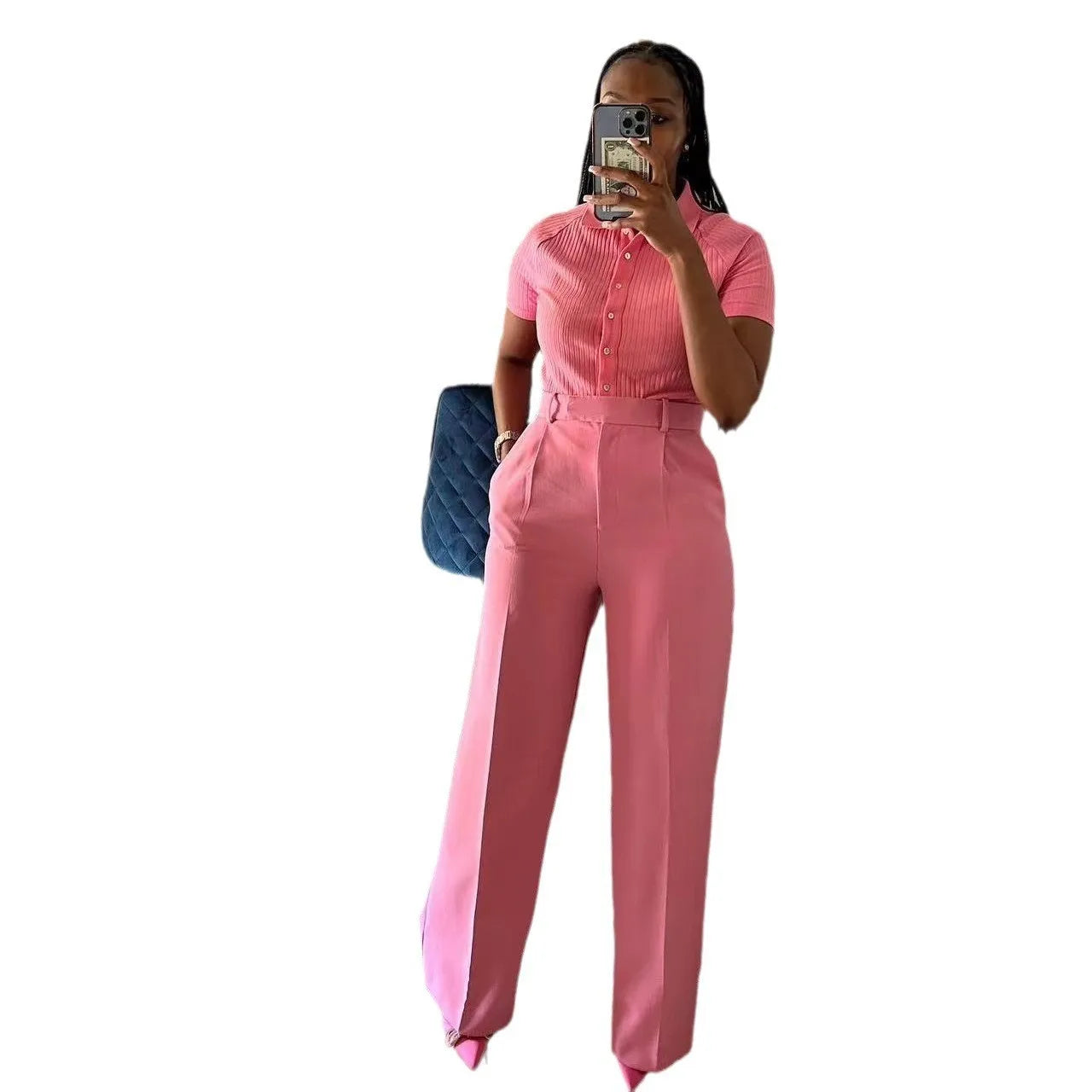 Ella High Waist Wide Leg Pants