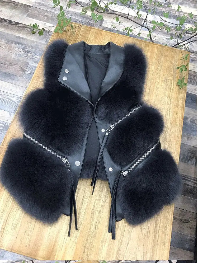 Versatile Women's Fur Vest