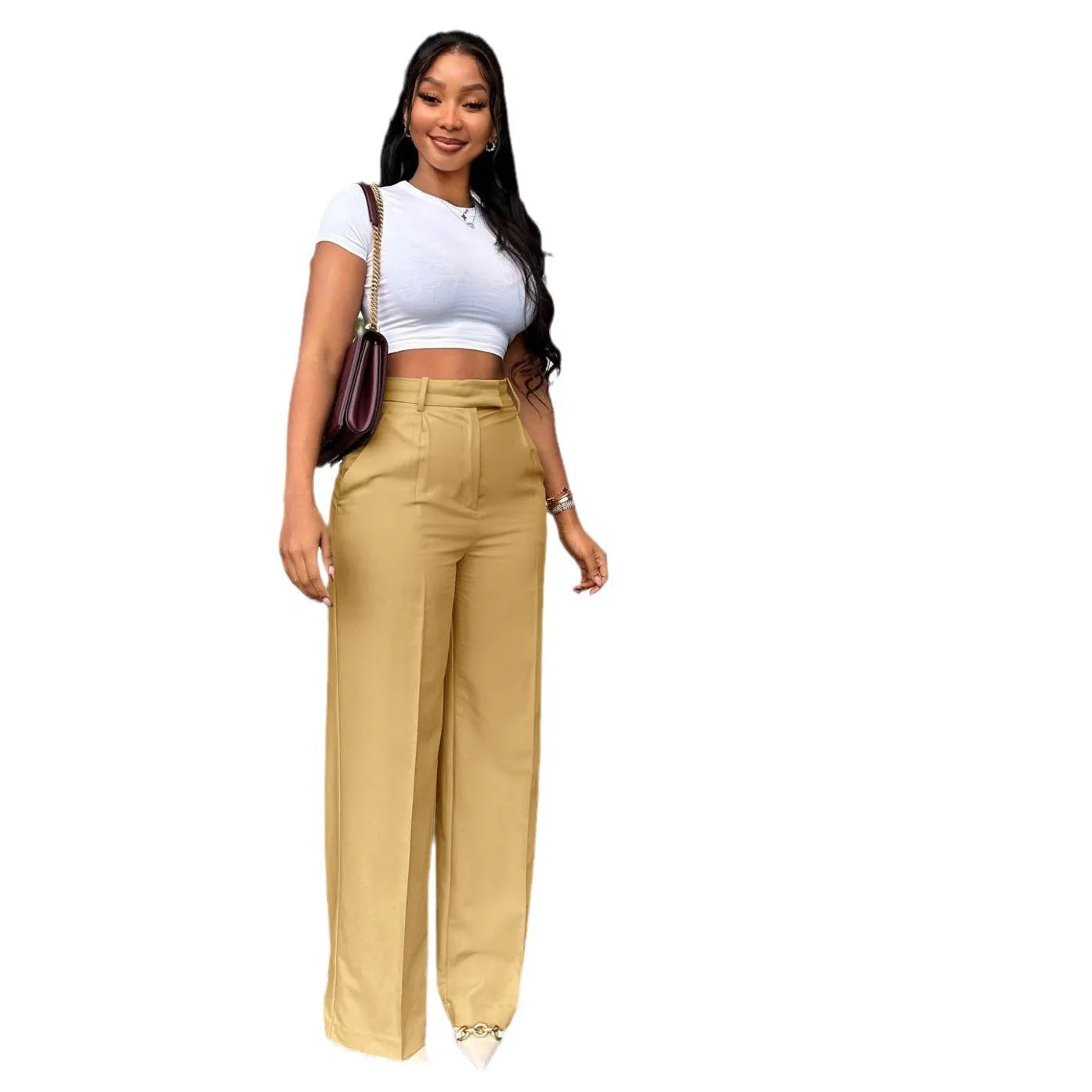 Ella High Waist Wide Leg Pants