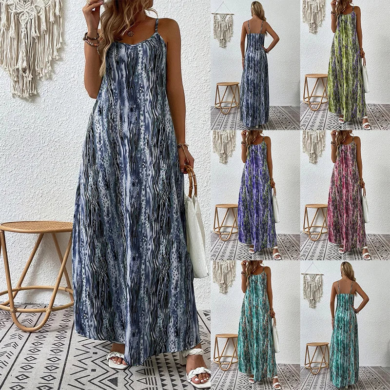 Befree Long Tie Dye Casual Maxi Dress