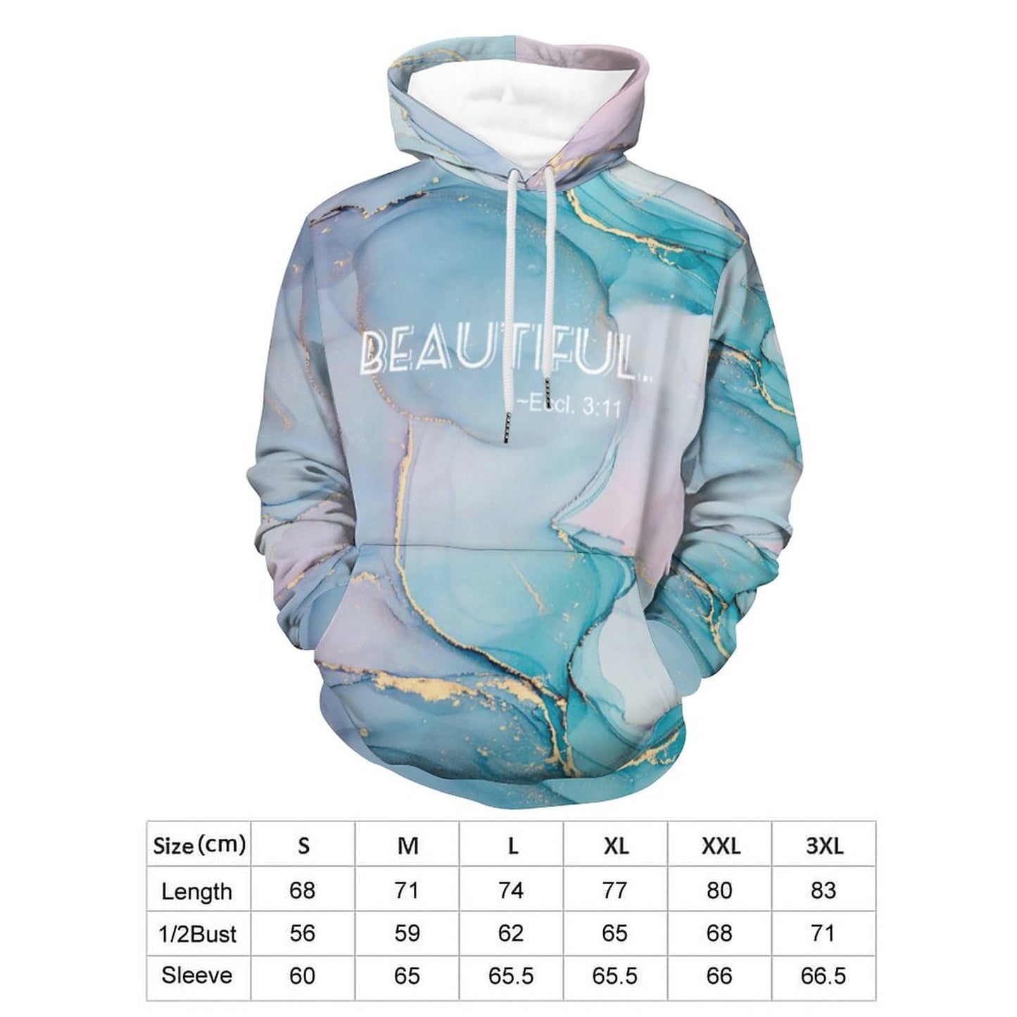 Beautiful Marble Graphic Hoodie